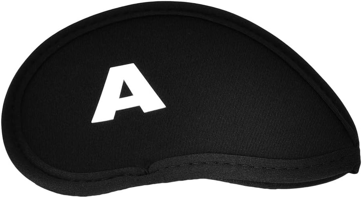 Iron Cover, Neoprene Durable Head Protect Cover, 10Pcs for Beginners with Numbers Letters Lover(Black) image number 1