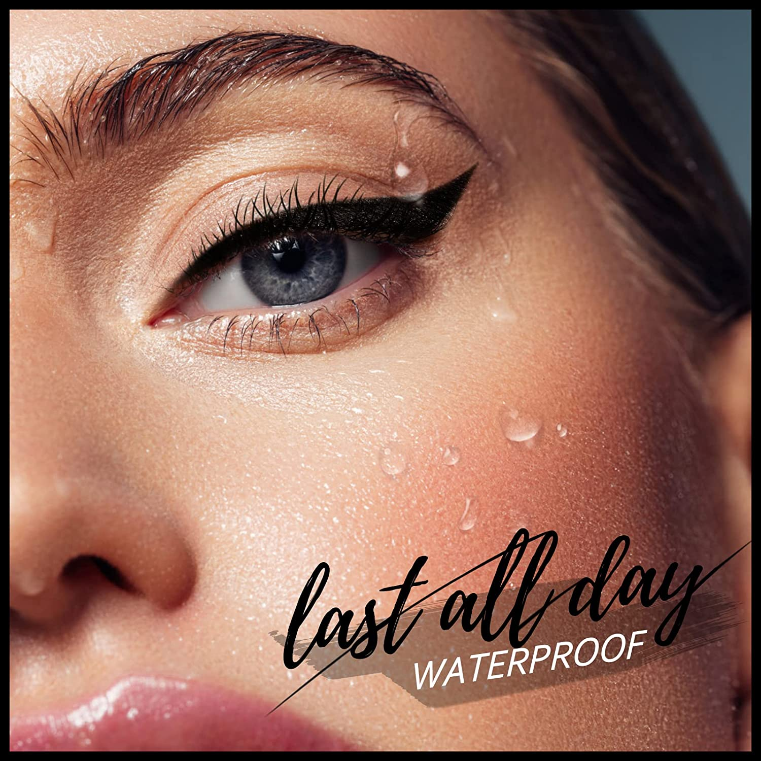 Anglicolor Eyeliner Stamp,2Pcs Liquid Eyeliner,Waterproof Black Eyeliner Pen,Winged Eyeliner Stamp,Smudgeproof Long Lasting Eye Liner,Eye Make-Up,Eyeliner Stencil (01A, 37G) image number 6