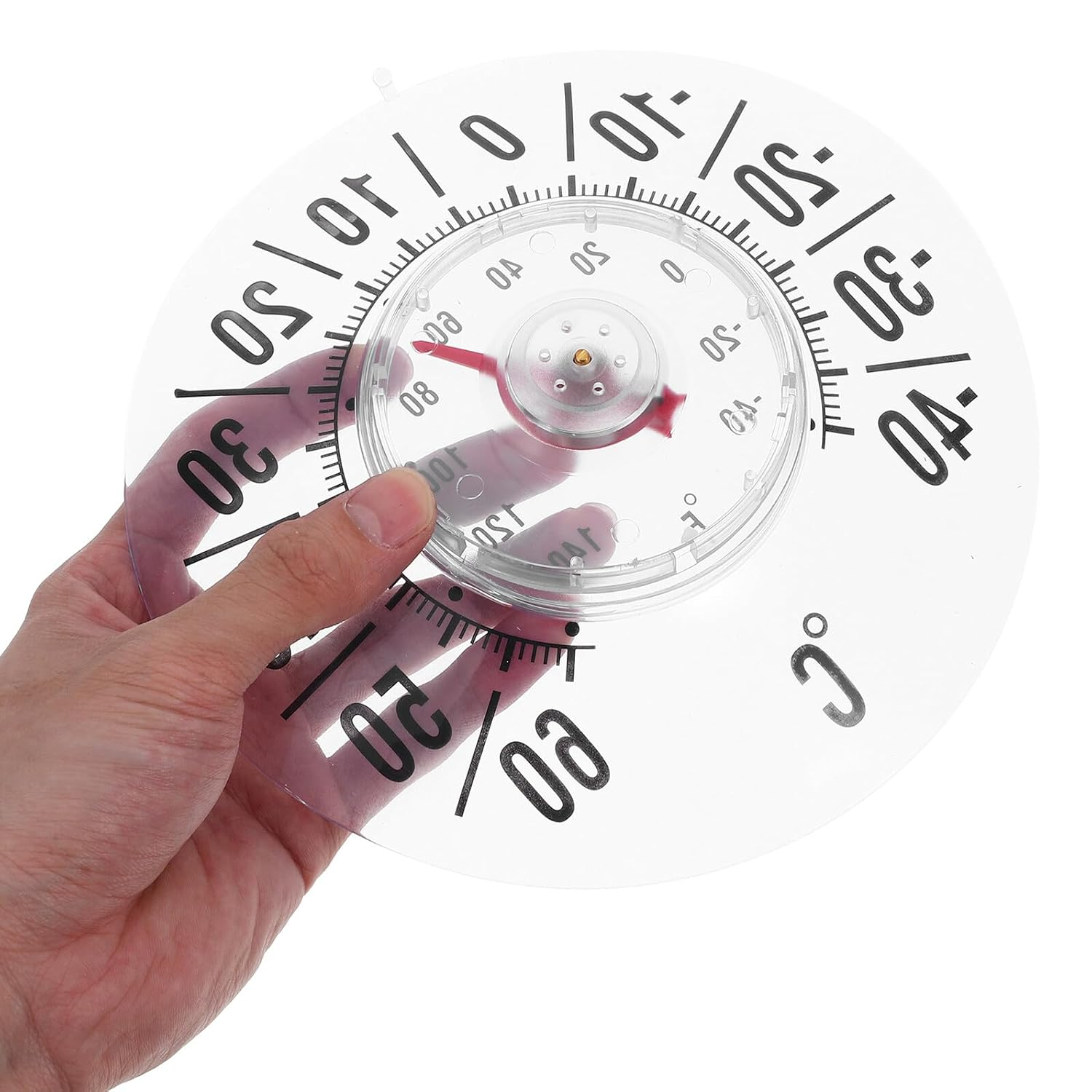 High Precision Analog Window Thermometer with Strong Suction Cup for Indoor and Outdoor Use Portable Temperature Gauge for Rooms Saunas Nurseries and Smooth Surfaces image number 3