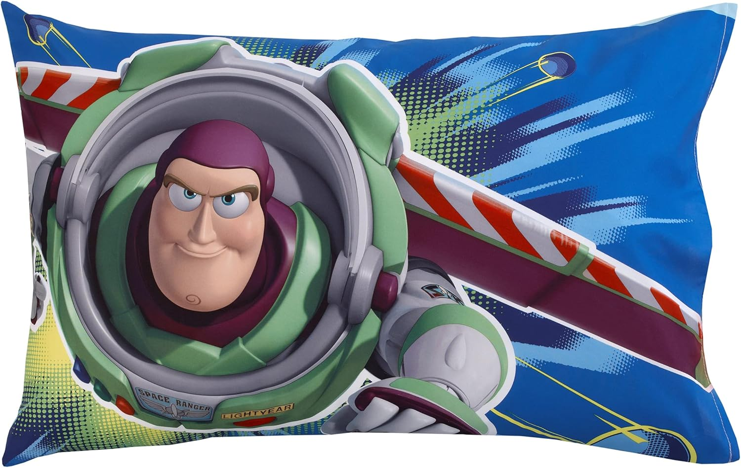 Disney Toy Story Power up 2 Pack Fitted Sheet and Pillowcase Toddler Sheet Set, Blue/Green image number 6