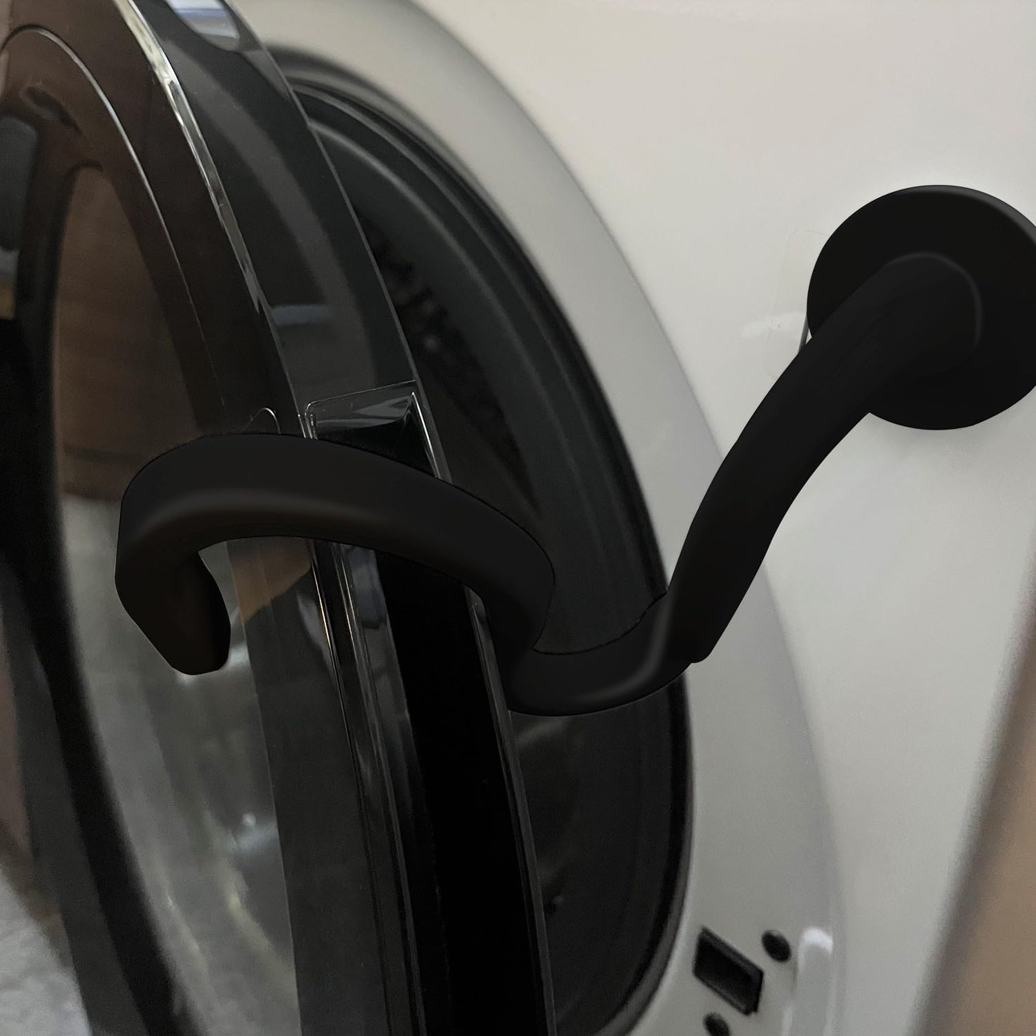 QUMOX Magnetic Front Load Washer Door Prop, Flexible White Washing Machine Door Holder, Keeps Washer Door Open, Fits Most Washing Machines