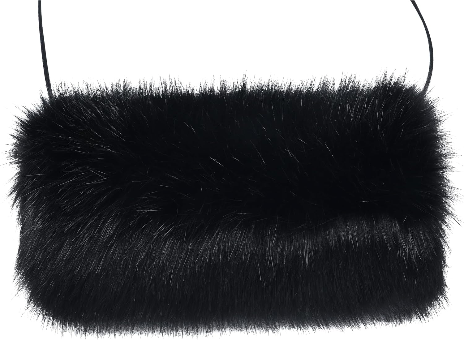 LA CARRIE Faux Fur Hand Muffs Women Winter Warmer Fuzzy Pouch Furry Plush Muffler Wedding Girl Kids Elegant Luxury Chic