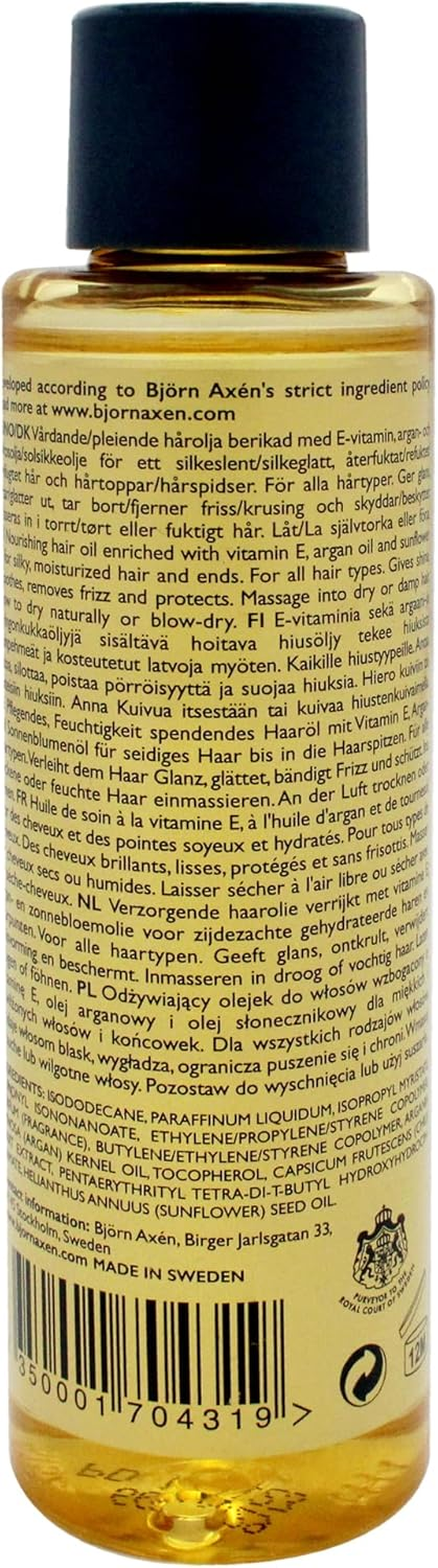 Hair Oil Smooth and Shine - Argan Oil by Bjorn Axen for Unisex - 2.53 Oz Oil image number 1