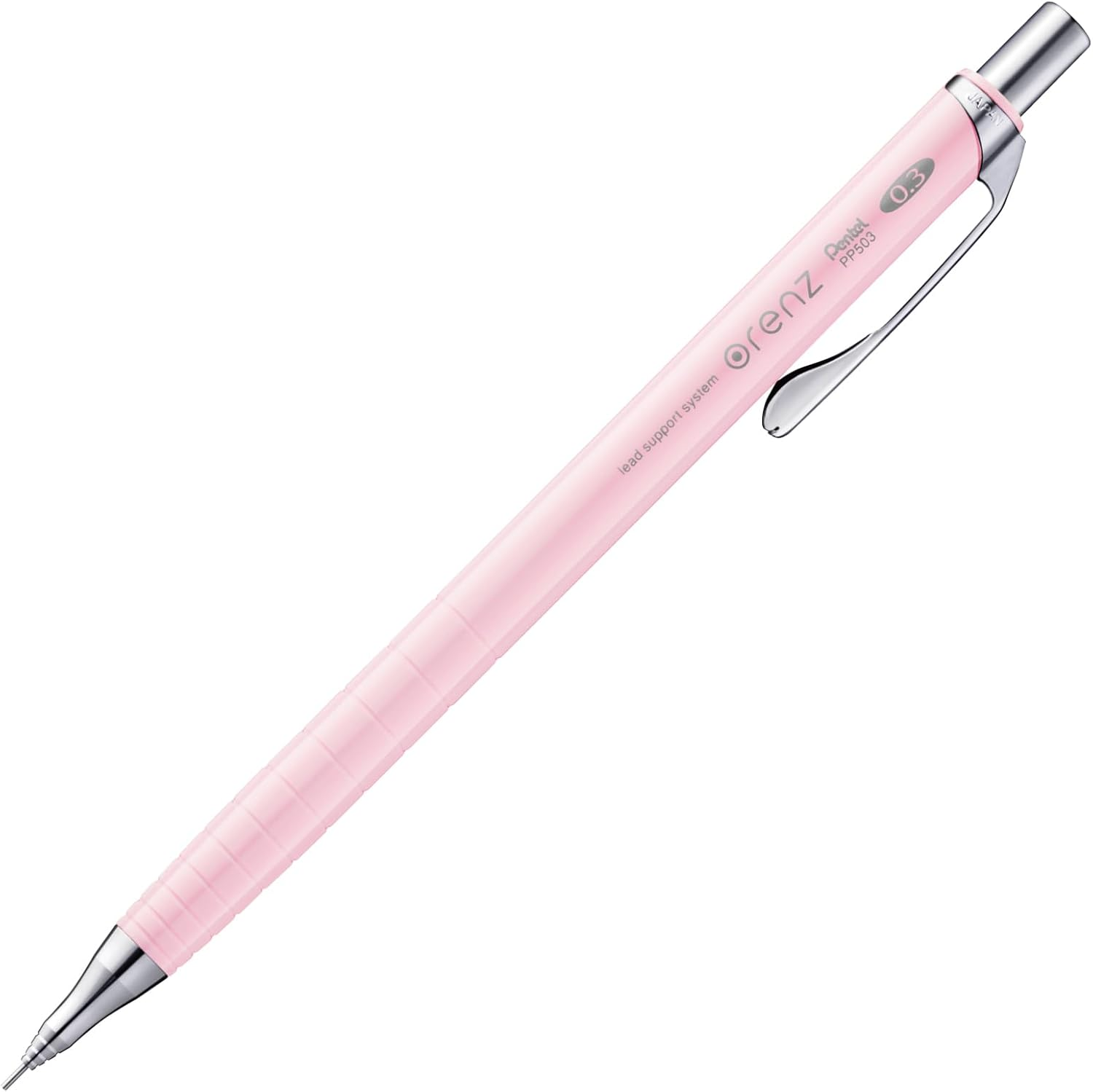 Pentel Mechanical Pencil, Orenz 0.3Mm, Pastel Pink (XPP503-P2) image number 3