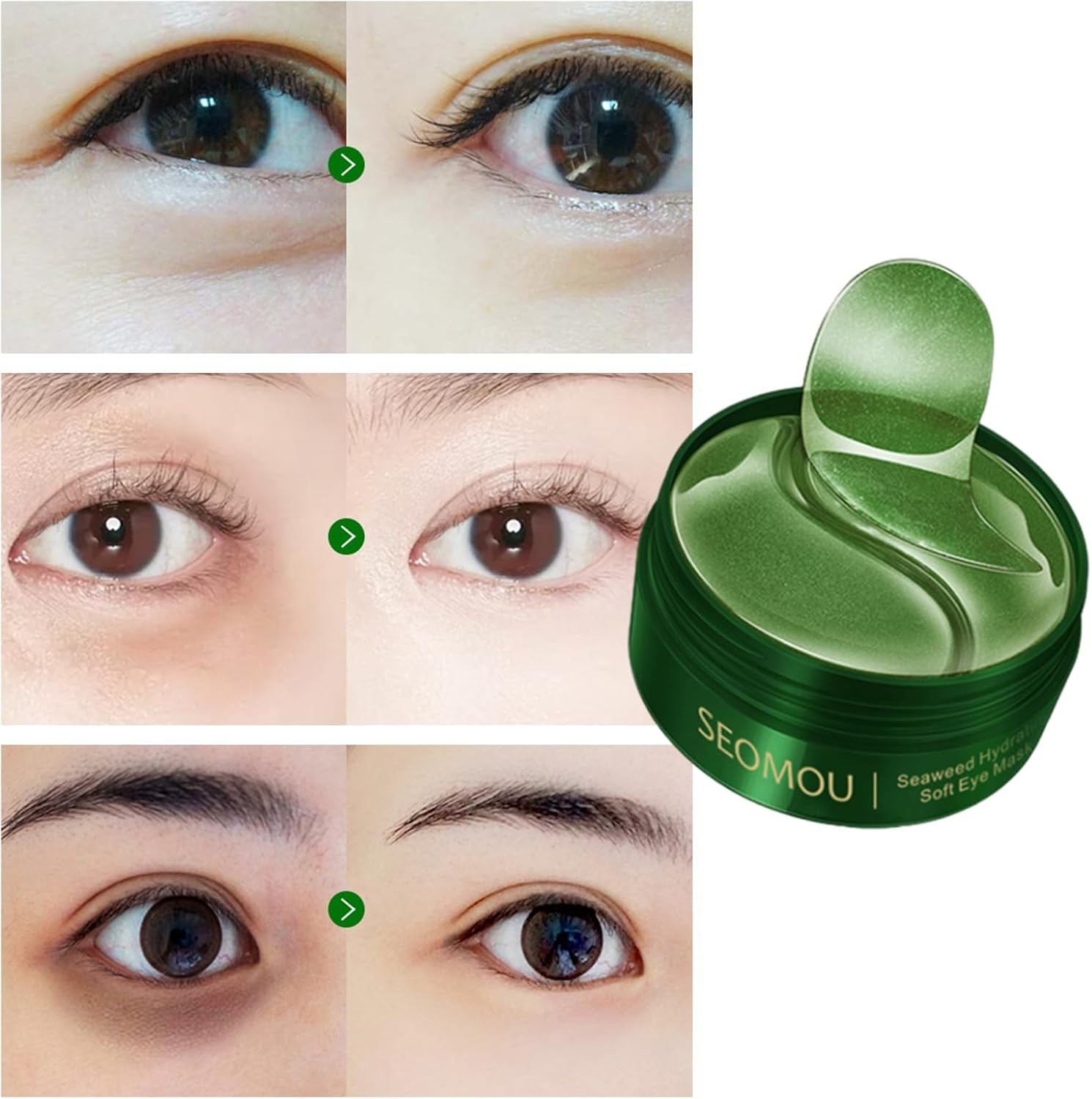 60-Pack under Eye Mask Set，Revitalizing Eye Masks Skincare with Collagen Mask Technology， Hydrate, Brighten，Reduce Wrinkles!