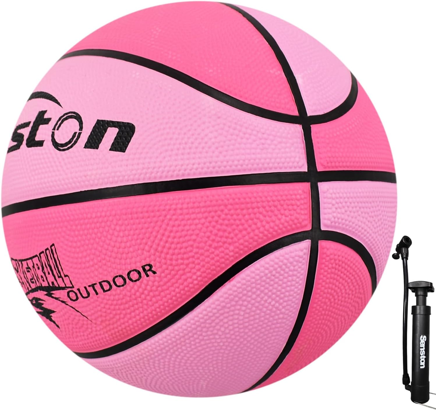 Senston 27.5"/29.5" Basketball Balls Outdoor/Indoor Size 5/7 Basketballs 27/29 Inch Basket Ball with Pump image number 4