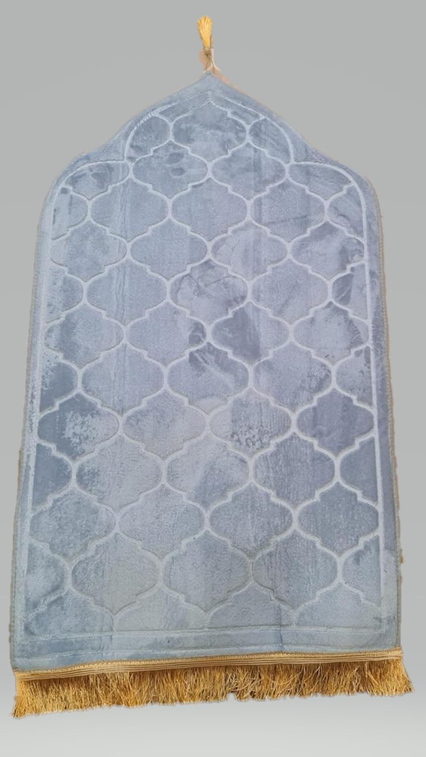 Muslim Prayer Mat for Mussallah, Prayer Room Zaawiya, Sajadah, Namaz, Nimaz, Felt Backing Prayer Rug, Prayer Rug for Muslims, Ramadan or Eid Gifts (Palestine - Al Aqsa -, 70X110 Cms)