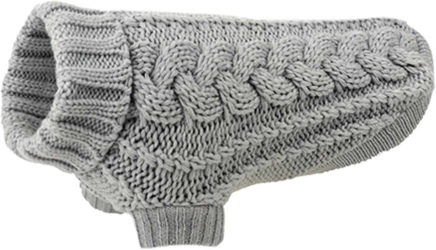 Huskimo French Knit Dog Jumper, Lavender, 33Cm