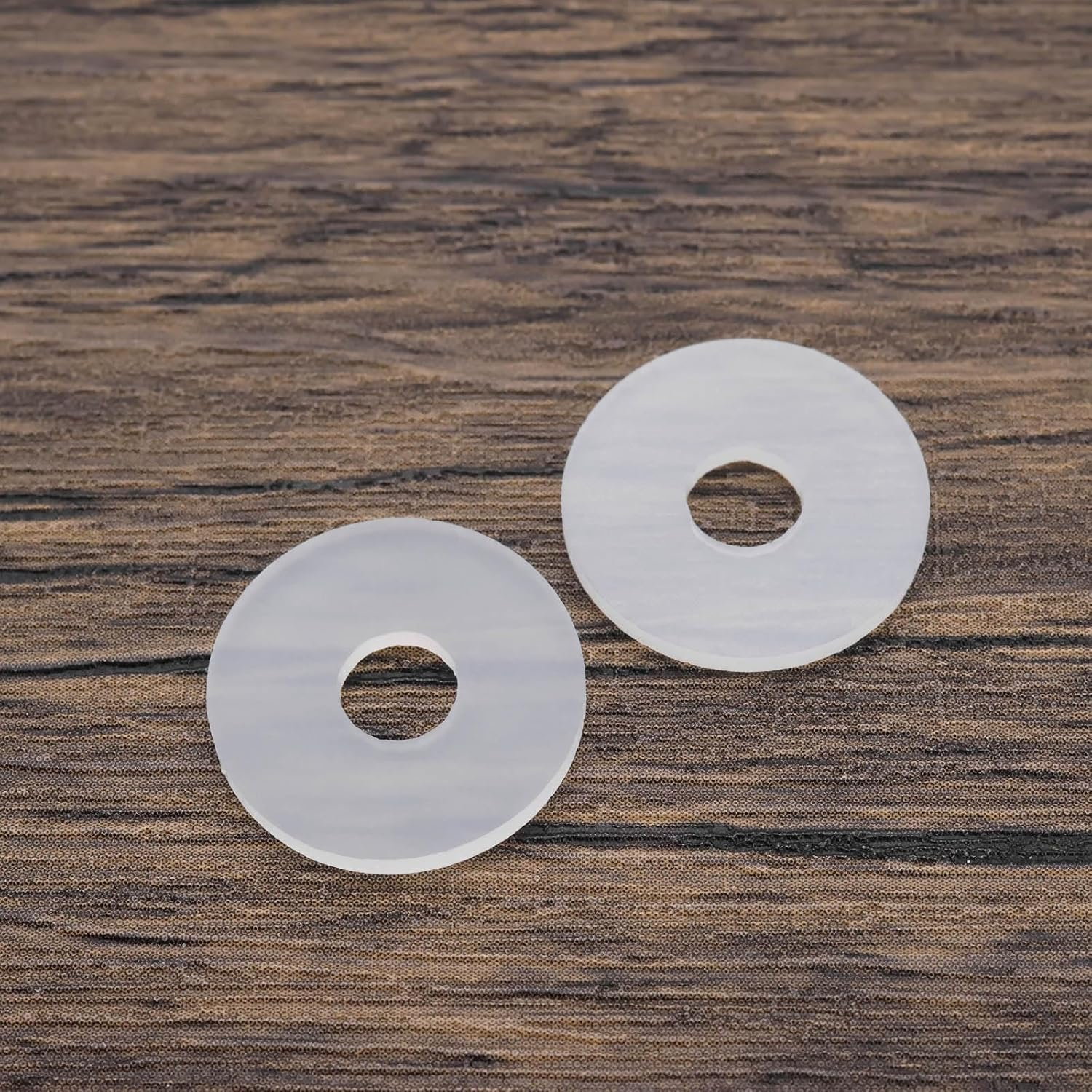 Be in Your Mind 80Pcs Clear Silicone Flat Washer Gasket OD 19Mm ID 6Mm Thickness 1.5Mm Silicone Flat Gasket for Glass Shower Door Handles Towel Bars