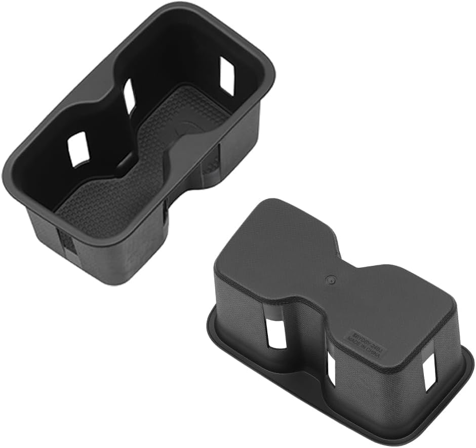 Fit for BYD Shark 6 Pickup Truck Center Console Cup Holder Plug-In, anti Shake Detachable Design, Washable Black Rubber Pad Automotive Parts (Silicone Cup Cover) image number 2