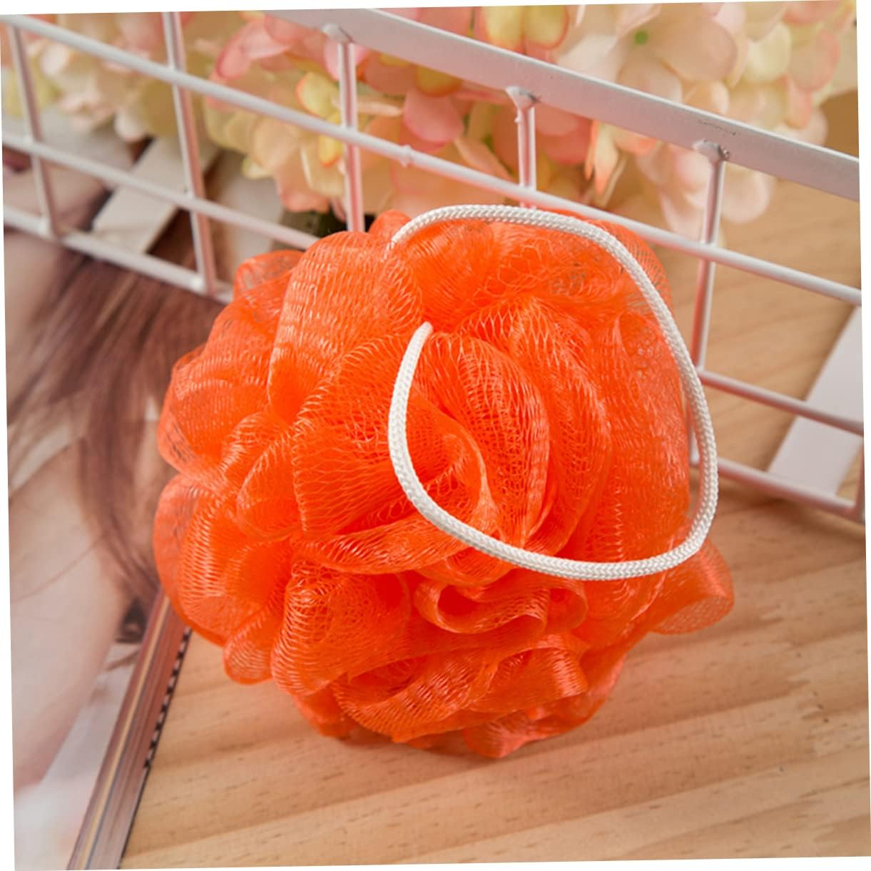 OSOLADY 16Pcs Solid Color Mesh Bath Balls Reusable Shower Sponges for Exfoliating Body Care Soft and Comfortable Scrubber Bathroom Accessories Mixed Colors for Daily Use image number 3