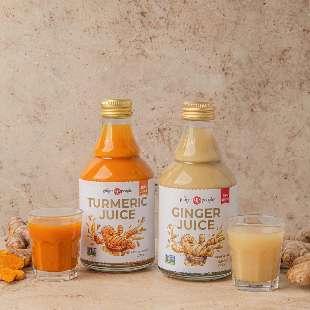 The Ginger People&reg; Ginger & Turmeric Juice Set | Digestion + Anti-Inflammatory | 237Ml (Pack of 2) image number 5