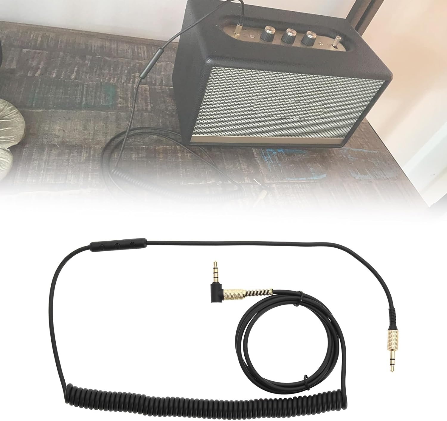 VGOL Headphone Cable Earphone Cable Adjustable Headphone Cord Compatible with Marshall Major II 3.5Mm Plug Headphone Cable Headphone Extension Cord image number 4