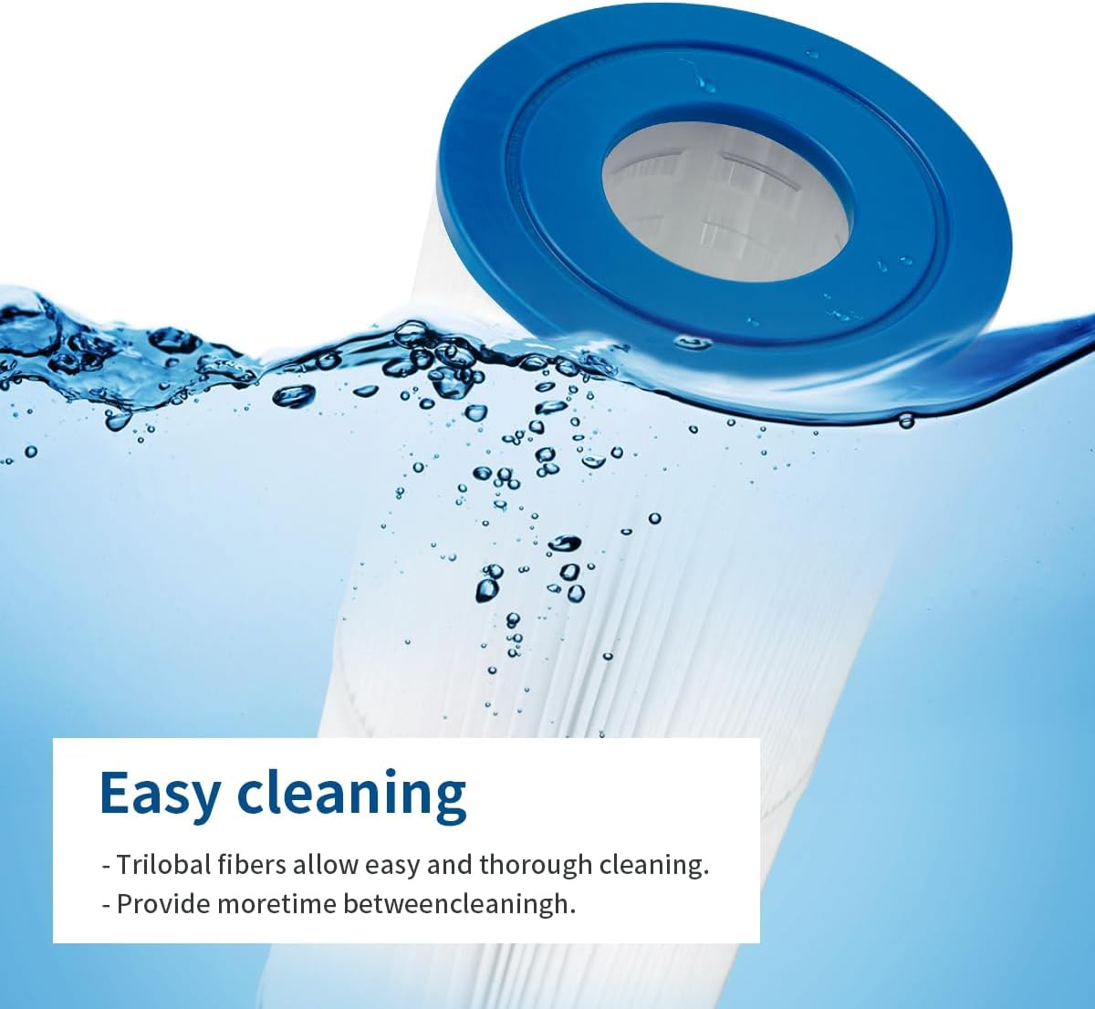 Wuyan 2Pcs Replacement Spa Filter Compatible with Pleatco PRB25-IN, for Unicel C-4326,Filbur Fc-2375,Guardian 413-106,FC-2370, 3005845, 17-2327, 100586, 33521, 25392, 817-2500 Hot Tub Filter image number 4