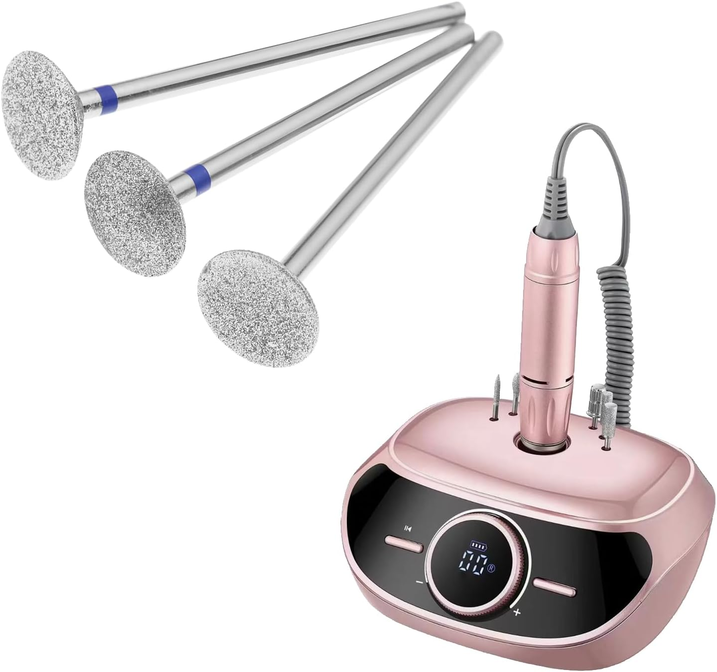 AS Axis Spindleon 3Pcs 10Mm Multishape Nail Drill Bit 2.35Mmx45Mm for Most Foot Filers and Portable Filers