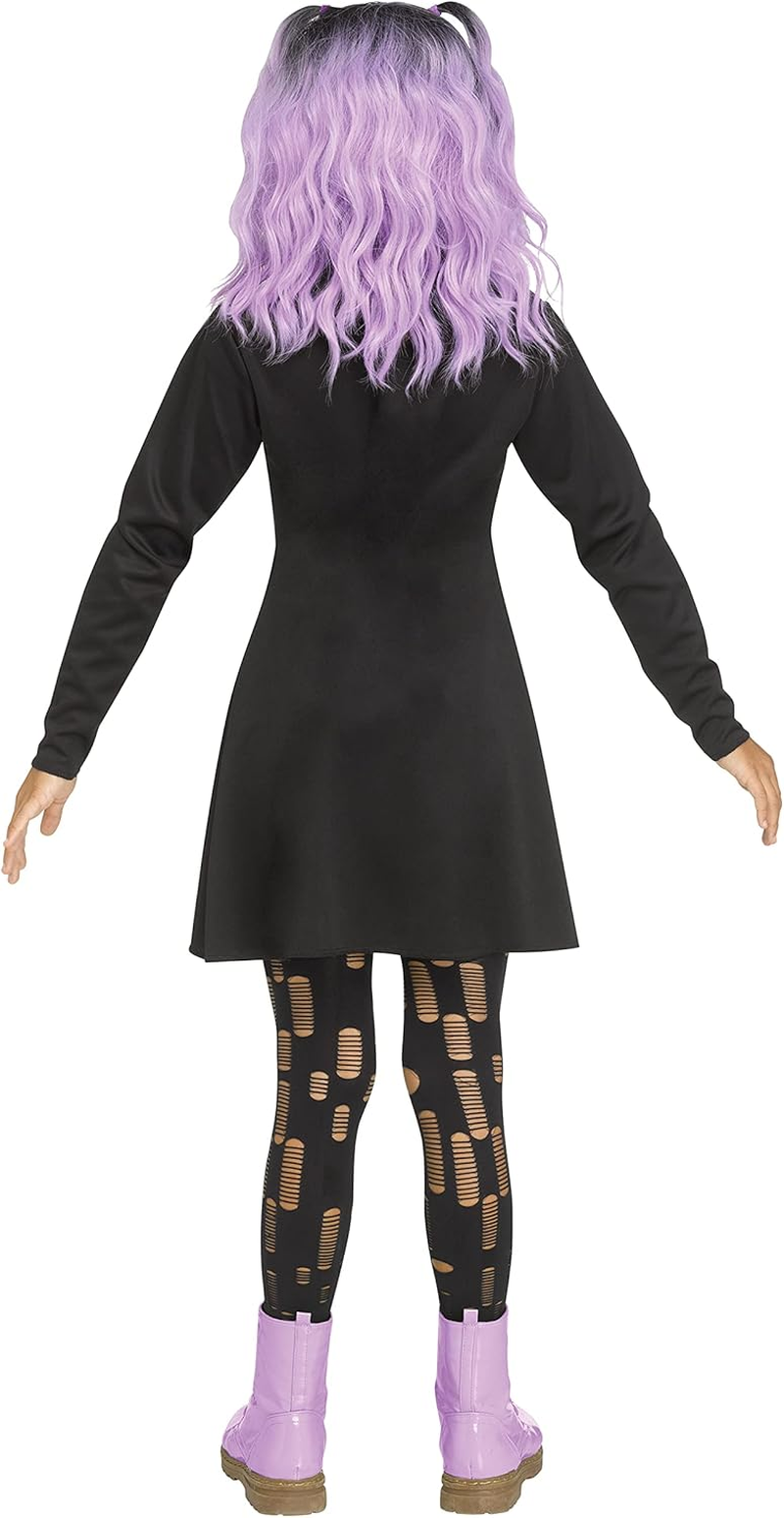 Fun World Holographic Skeleton Child Costume, Small 4-6 image number 5