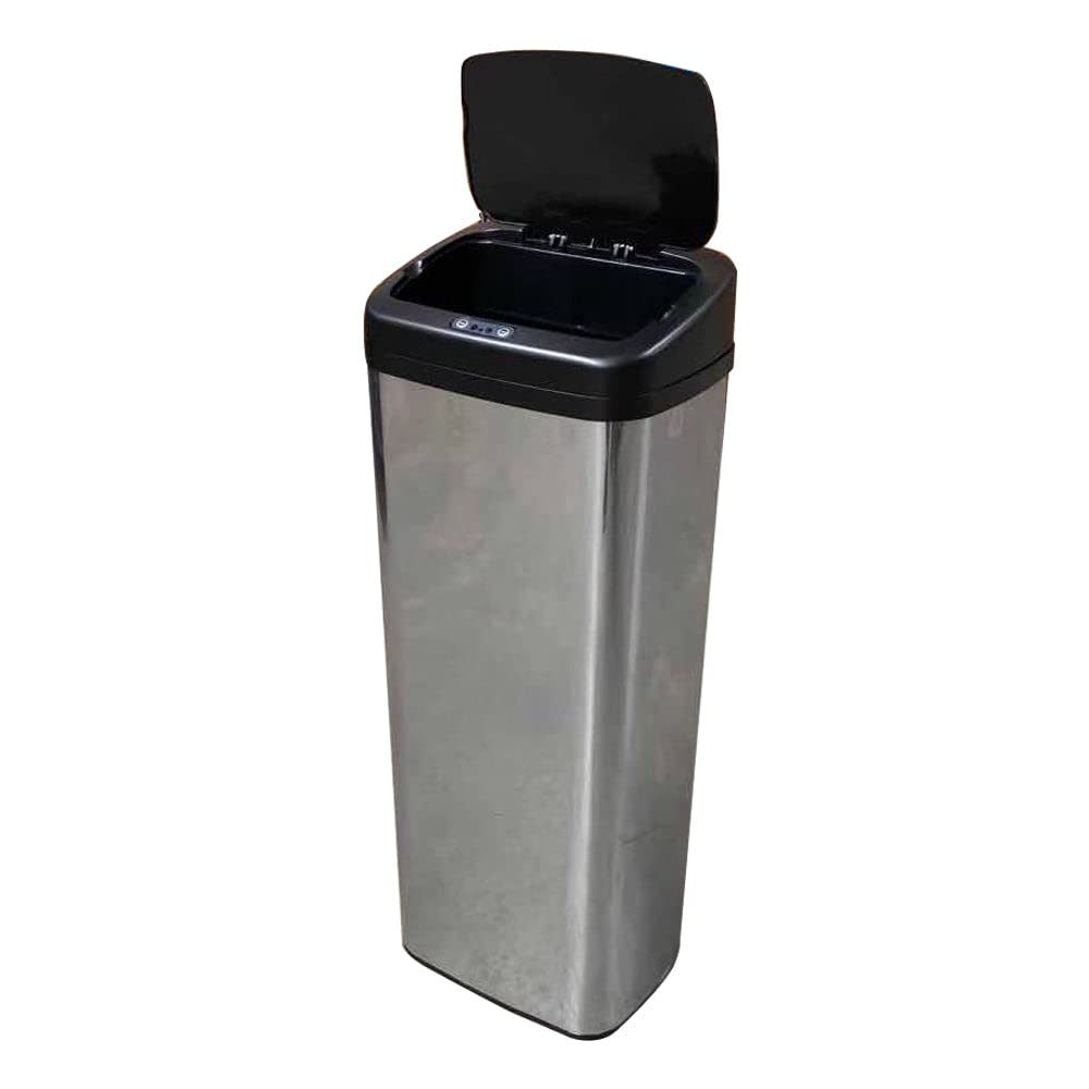 Sensor Bin 50L Silver Stainless Steel Rubbish Bin Motion Automatic image number 4