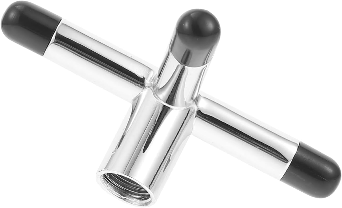 Portable Silver Metal Pool Bridge Stick Cross Rest for Snooker Cue Non-Slip Rubber Tip, Cue Accessory Suitable for Billiards and Pool Players image number 3