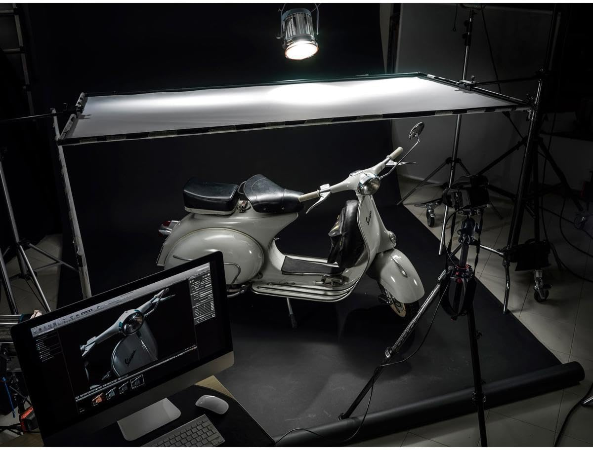 Manfrotto 055 Stable, Precise Manfrotto 055 Aluminium 3-Section Photo Tripod, with Horizontal Column, Black (MT055XPRO3) image number 5