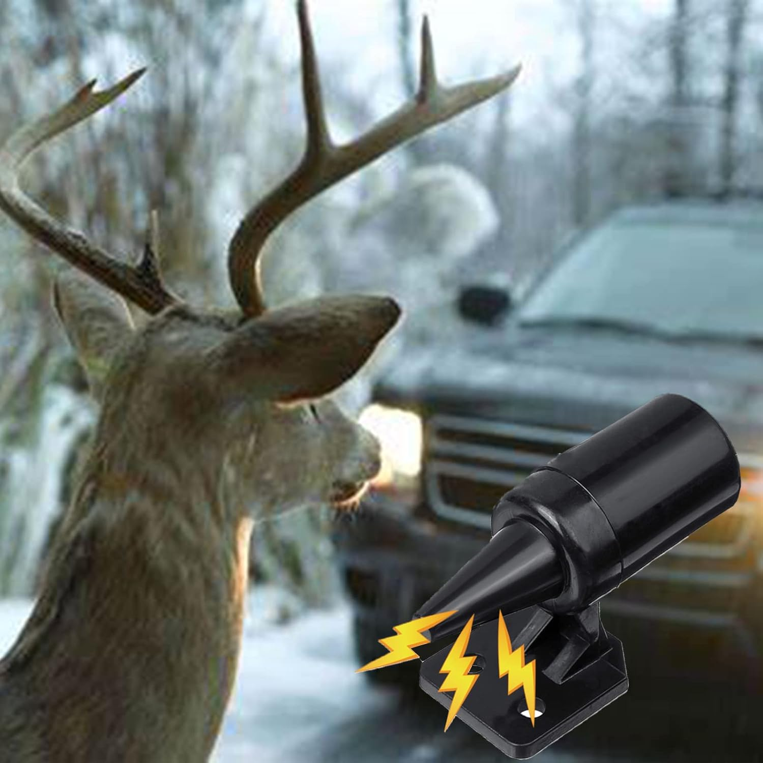 Pack of 6 Car Deer Warning, Ultrasonic Wildlife Warning, Stag Whistle Ultrasonic, Deer Whistle Warning, for Cars, Vehicles, Motorcycles image number 6