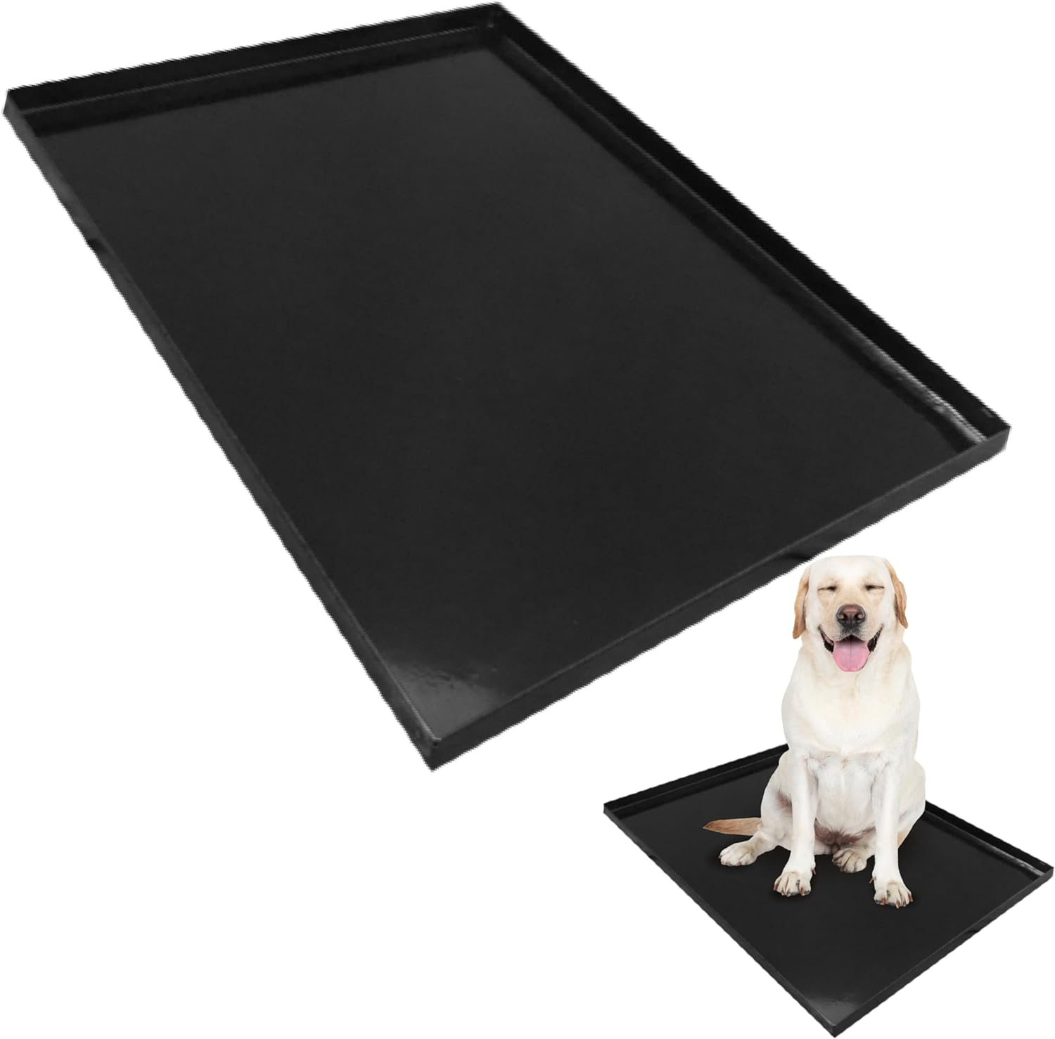 Ellie-Bo Replacement Metal Tray for Dog Cage Crate Large 36-Inch Black