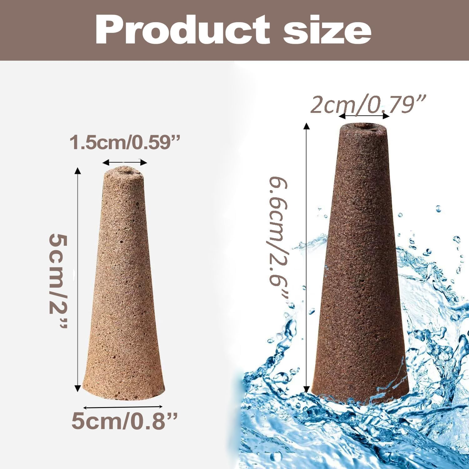 Wzenclave 50 Pack Grow Sponges Hydroponic Planting Block Planting Basket Seedling Block Planting Sponge Soilless Planting Basket Plant Growing Plugs Sponges for Indoor Hydroponic Plants Growth image number 1