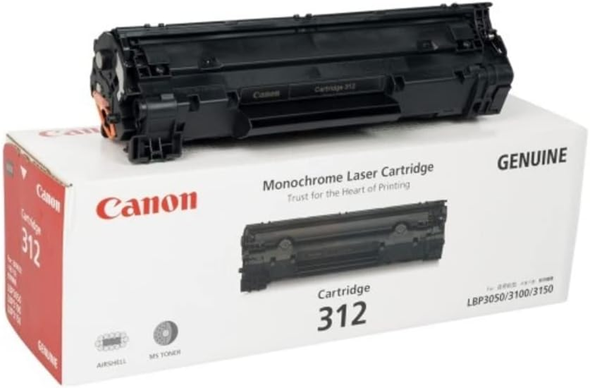 Canon CART312 Genuine Toner Cartridge, Black, 1,500 Prints Capacity