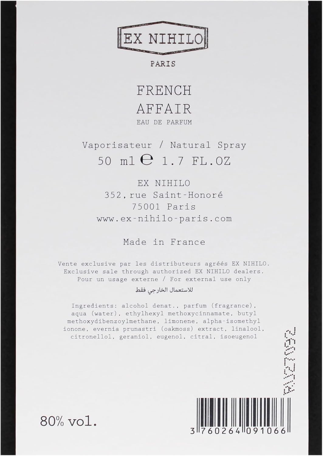 French Affair by Ex Nihilo for Unisex - 1.7 Oz EDP Spray image number 3