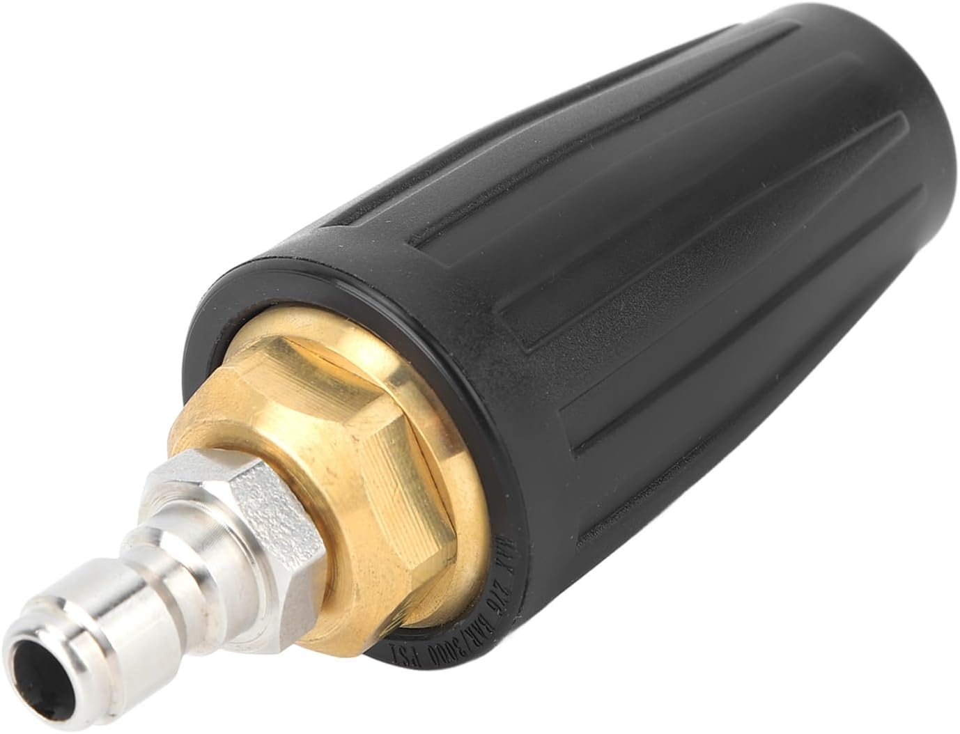 Nozzlessprinklersdrippers,Pressure Washer Turbo Nozzle 1/4In Quick Connect Ceramic Core Copper 3000PSI Rotating Turbo Nozzle Black image number 6