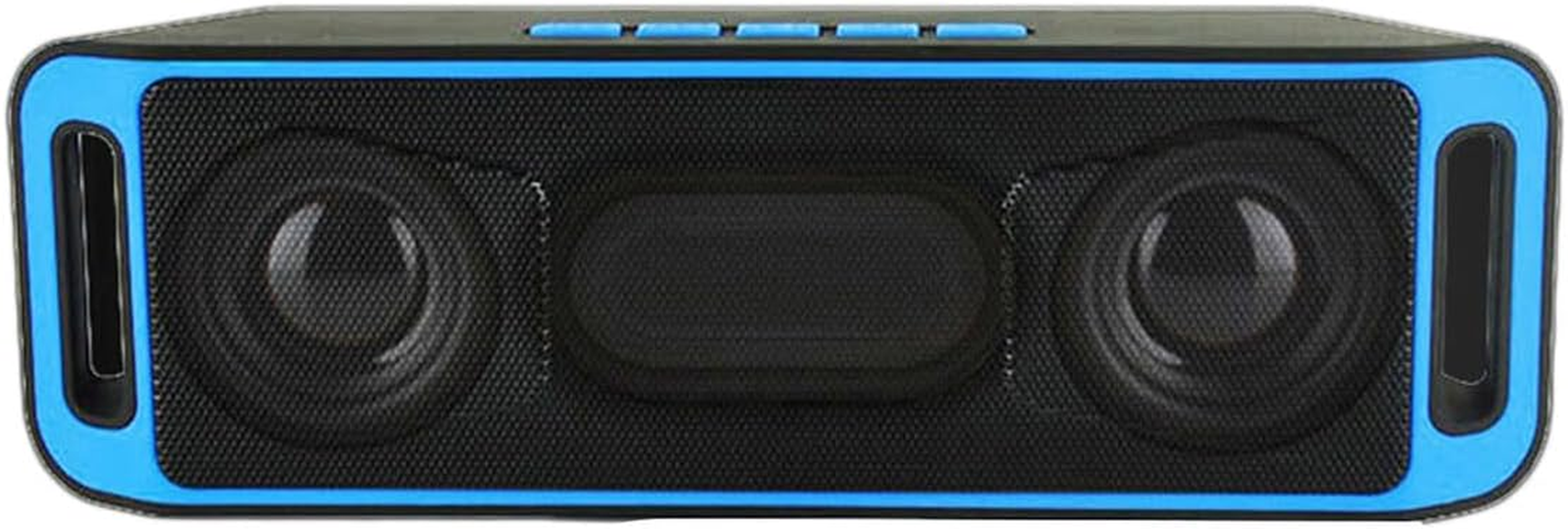 MUELODSIC Mini Portable Wireless 40 Speaker with Subwoofer USB Radio Stereo MP3 Player Compact Outdoor Speaker Blue DC50V Powered image number 4