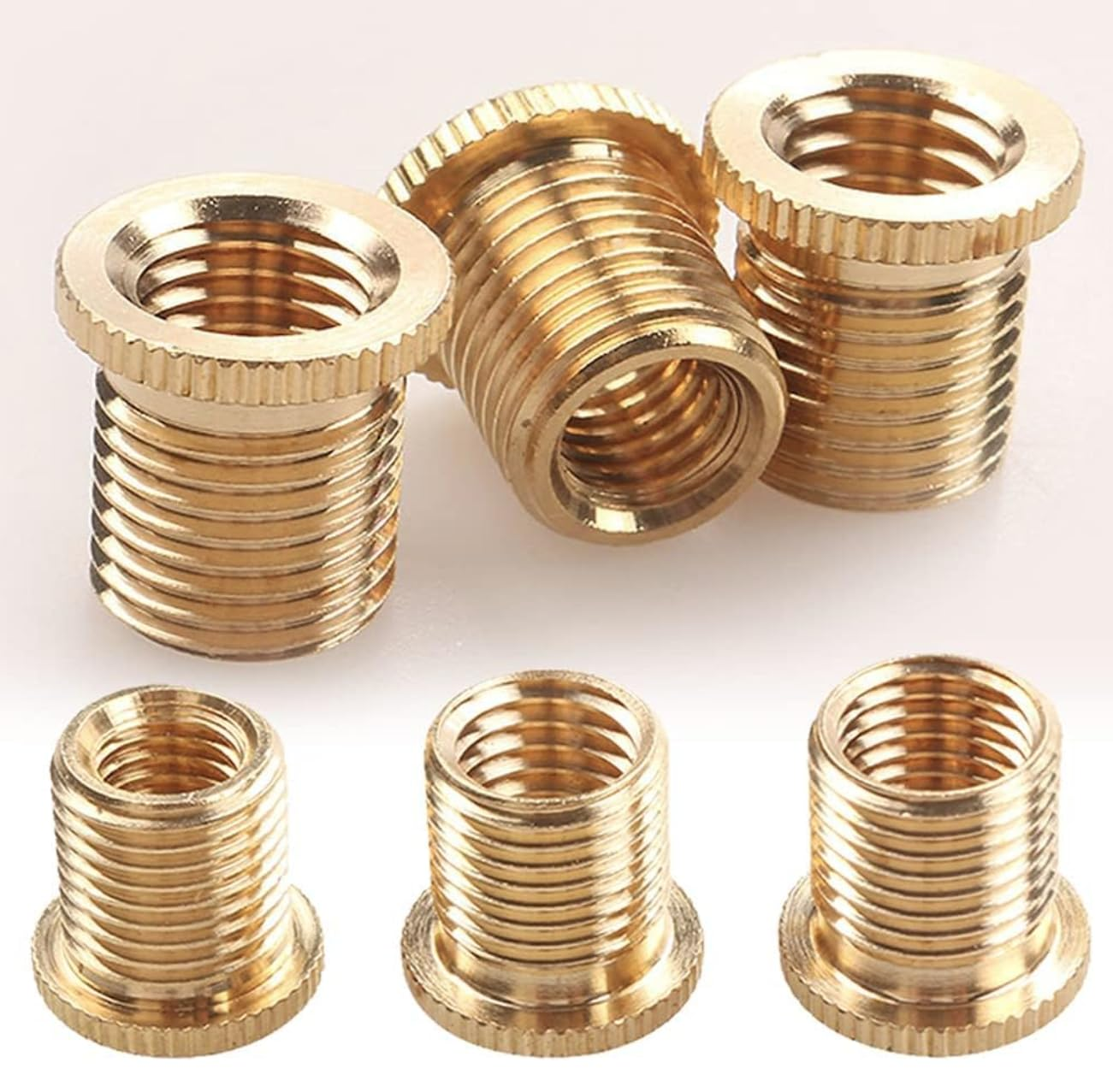 6PCS Shift Knob Thread Adapters Universal M8 X 1.25, M10 X 1.25, M10 X 1.5 Thread Gear Shifter Knob Screw image number 3