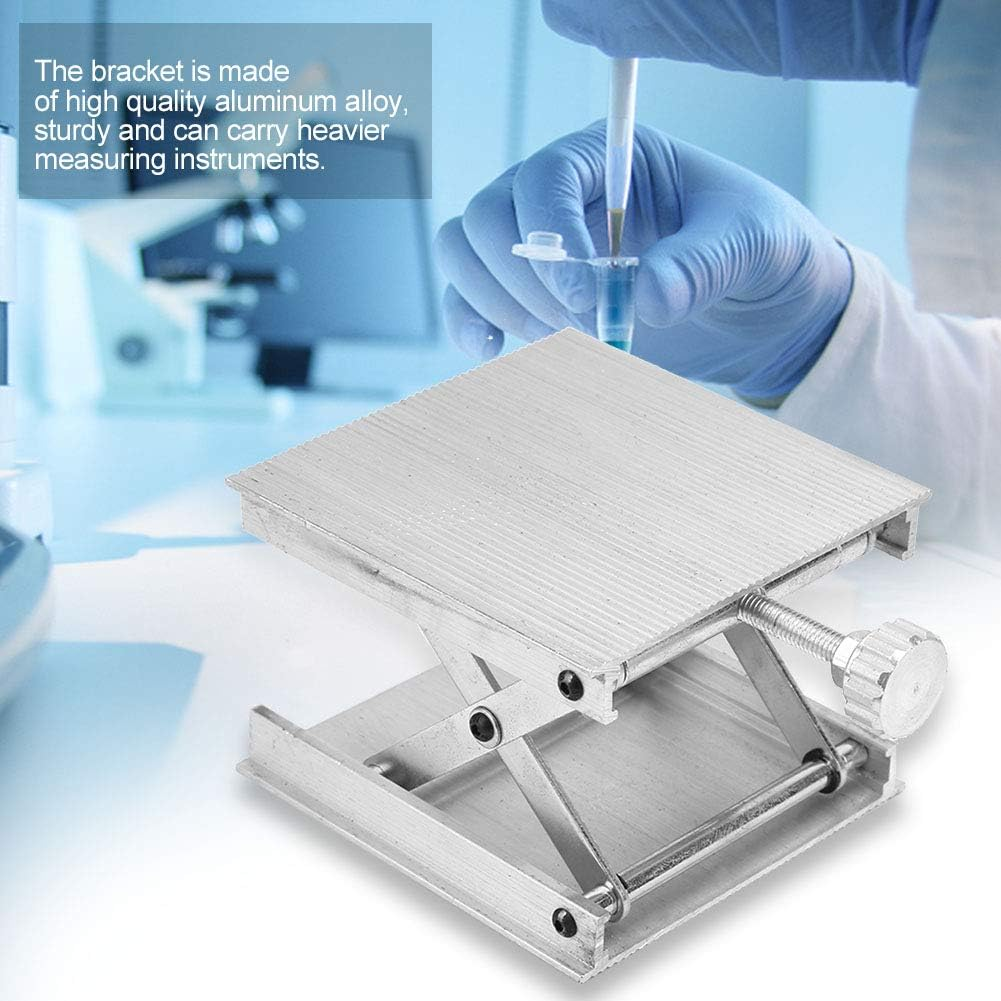 Changor Lift Jack Wide Flat, Aluminum Alloy Material, 90Mm Height Range, for Laboratory Instruments and Measurement Tools image number 2