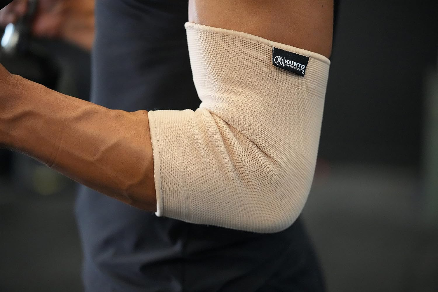 Kunto Fitness Elbow Brace Compression Support Sleeve for Tendonitis, Tennis Elbow, Golf Elbow Treatment - Reduce Joint Pain during Any Activity!