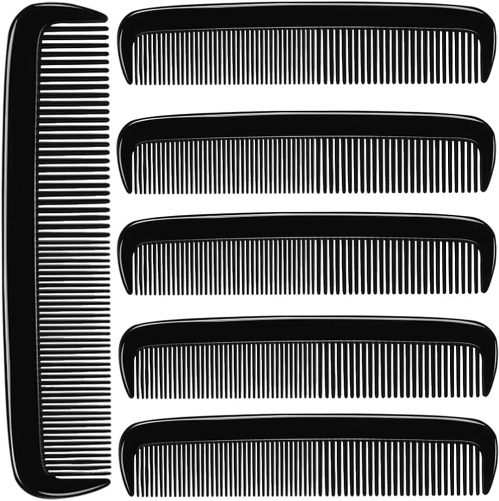 (6 Pack) 5" Pocket Hair Comb Beard & Mustache Combs for Men'S Hair Beard Mustache and Sideburns image number 2