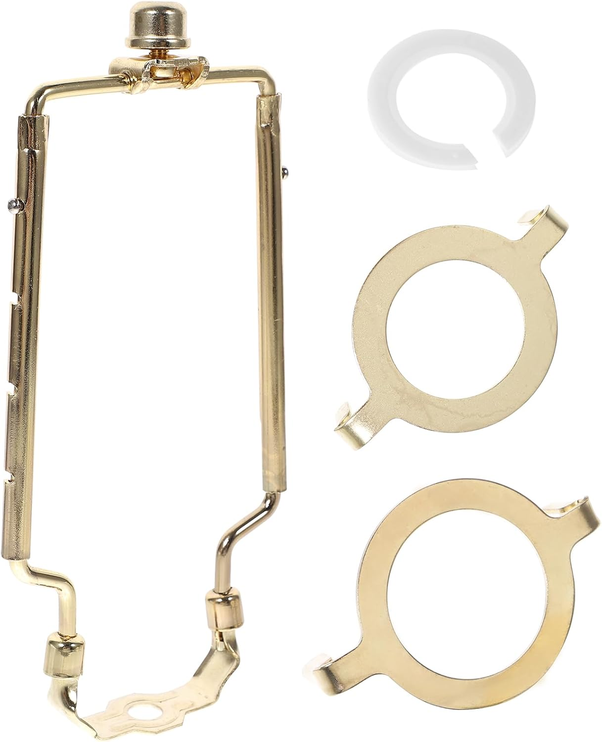 DOITOOL Adjustable Lamp Shade Harp Holder Nickel-Plated Metal Bracket Lighting for Table and Floor Lamps Fits 9-12 Inch Shades Suitable for Home Cafe Restaurant Use image number 3