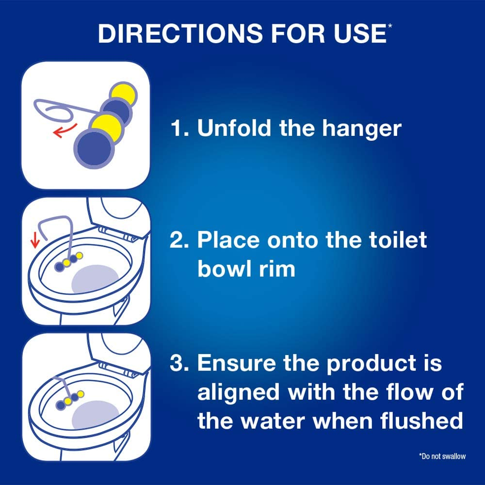 Bref Power Active with 4 Function Formula Toilet Foaming Cleanser (50G), Toilet Freshener with Lavender Scent, Hanging Toilet Bowl Cleaner to Deep Clean Toilet (Pack of 2) image number 1