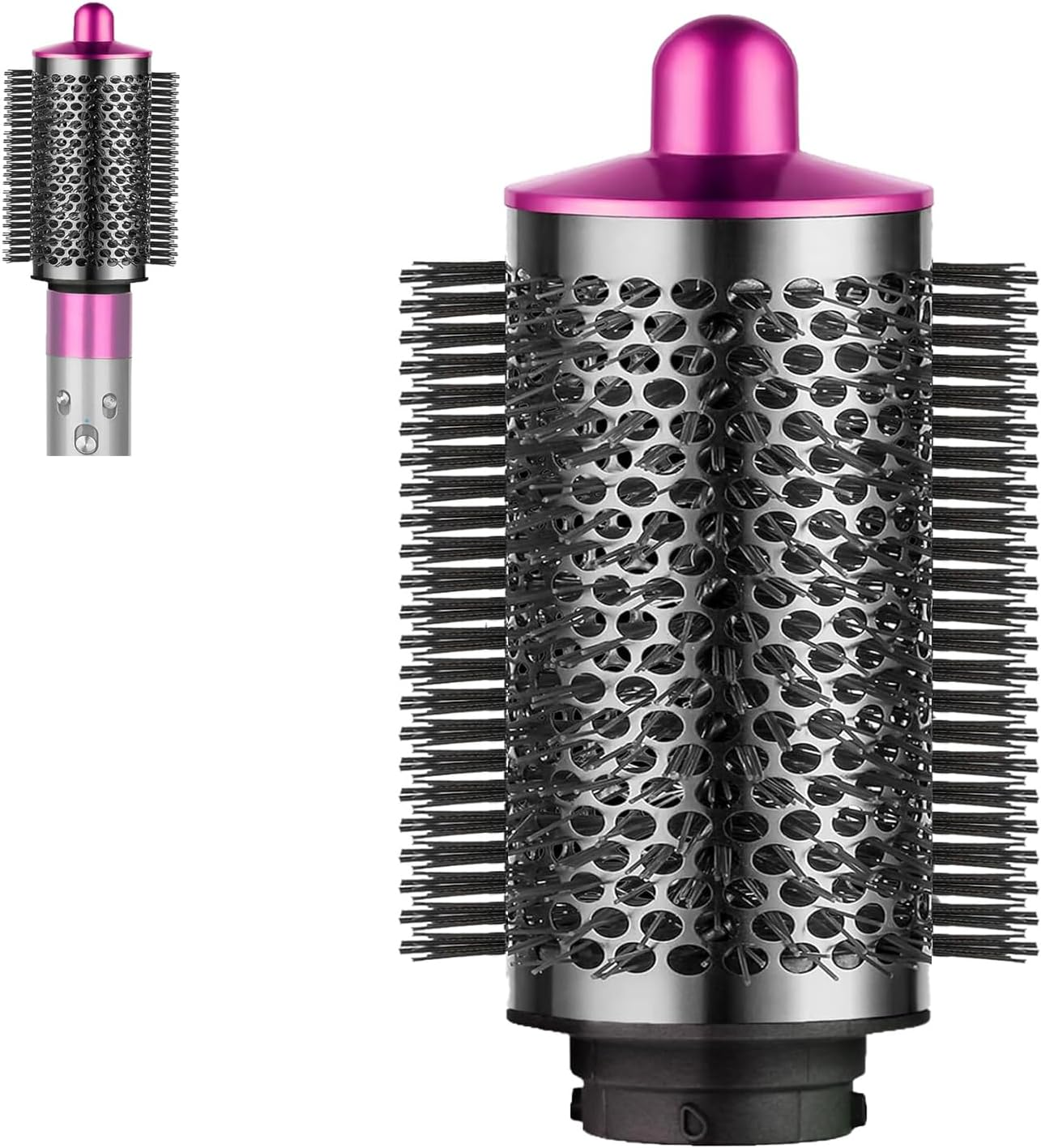 Large round Volumizing Brush for Dyson Airwrap, Large round Brush Attachment Compatible with Dyson Airwrap HS05 HS01 for Fluff Up, Volumize and Styling Hair (Rose)