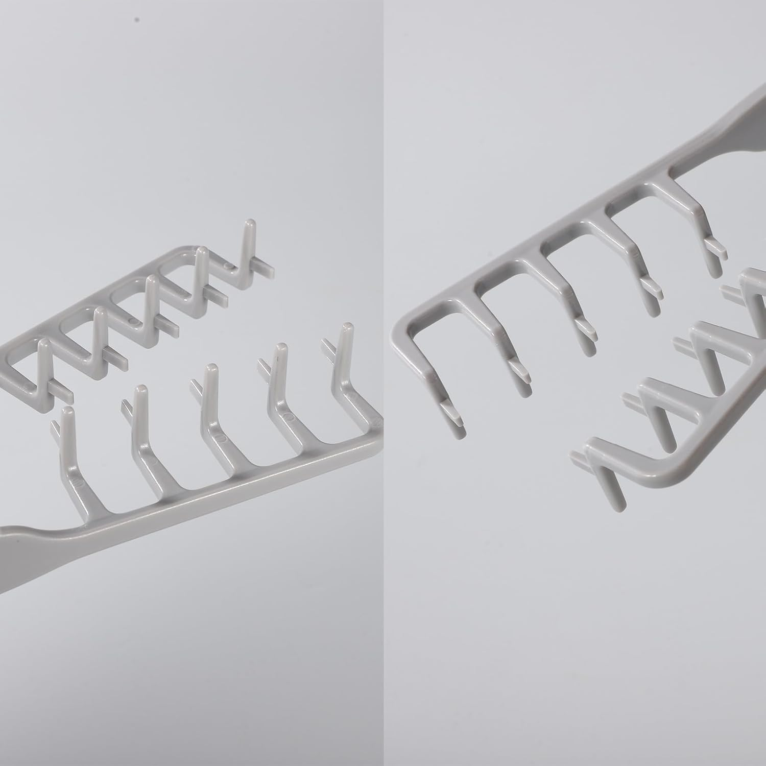 Sinbana 2Pcs Volumizing Wide-Toothed Hair Combs, Portable Fluffy Texture Styling Tools Root Volume & Bangs Seam Grooming Accessory for Women Men Home Travel (Pink, Gray) image number 1