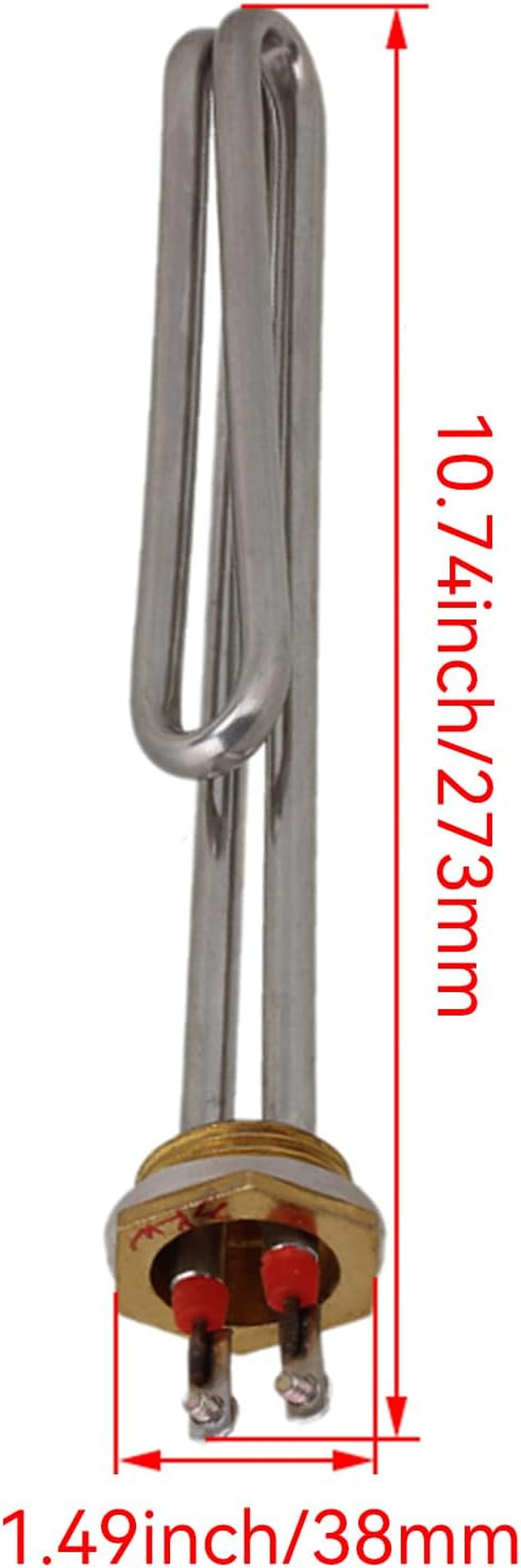 BQLZR AC220 Vwater Heater Heating Element Part 3000W DN25 1" BSP 32Mm Thread Pack of 2