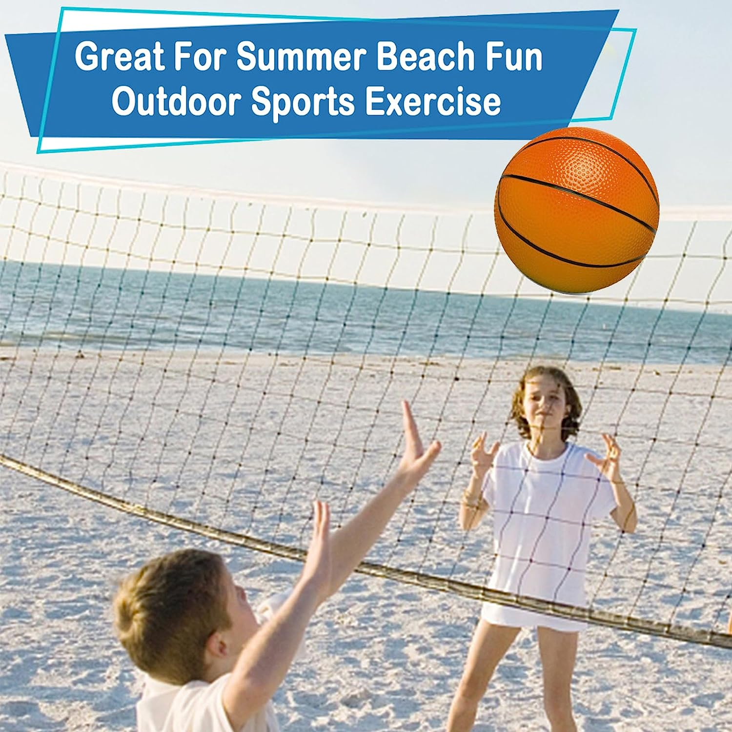 5 Inch PVC Mini Basketball for Indoor Hoops, Soft 5" Rubber Small Replacement Ball for over Door Hoop Sets, Little Balls for Adults & Kids image number 6