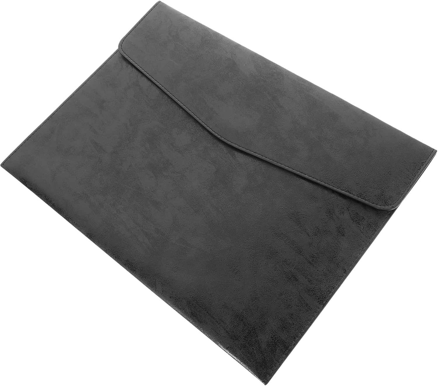 Pu File Folder A4 Business Document Organizer Large Capacity Pu Document Holder Snap Closure Office Supply File Organizer for Work and School