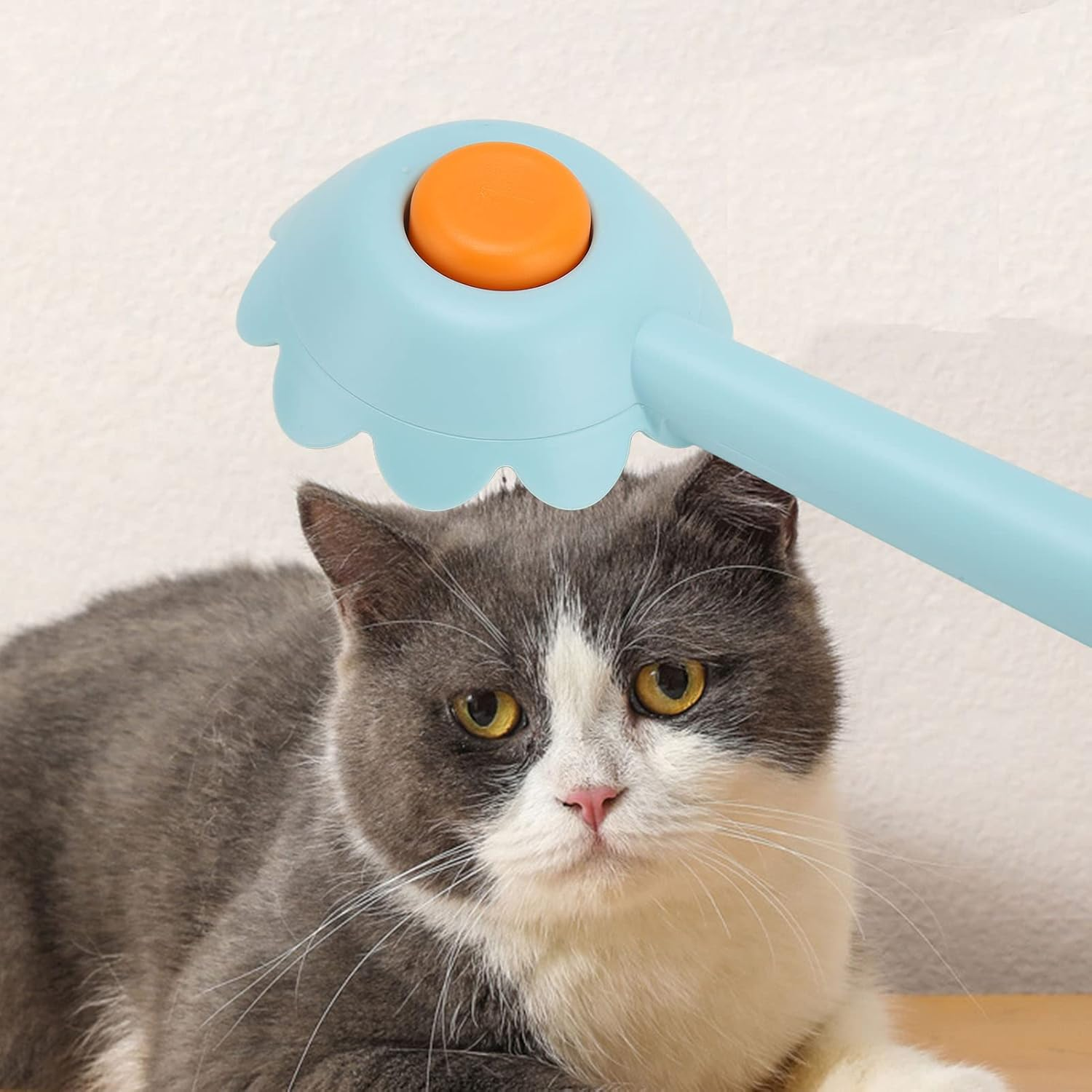 Slicker Dog Brush - 3.5X7.5In Stainless Steel Self Cleaning Slicker Brush for Dogs, Cats - Lightweight Grooming Brushes for Long Short Haired Dogs Cats, Removes Loose Fur Undercoat image number 3