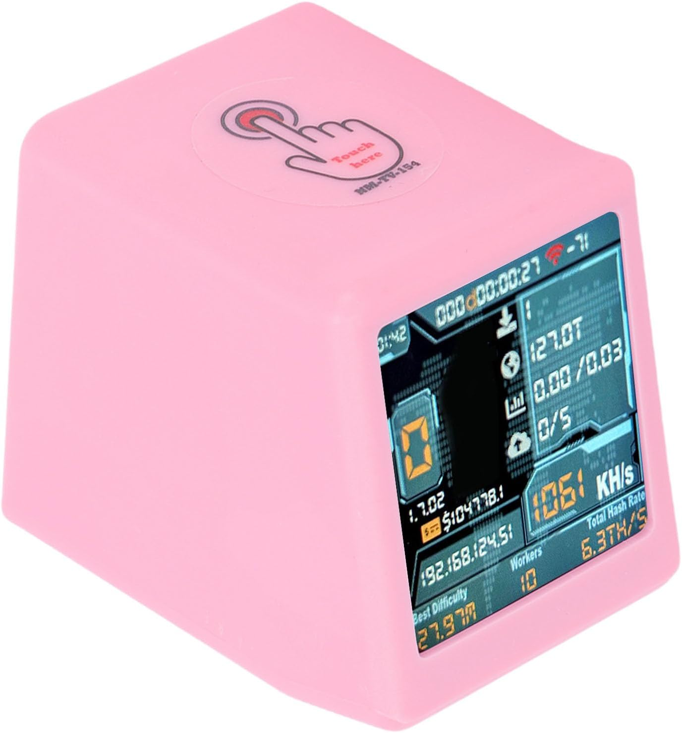 Dpofirs Miner Hashrate 1050-1060 Kh/S 1.54 Inch Smart Lottery Miner Mining Machine, One Click Web Updates