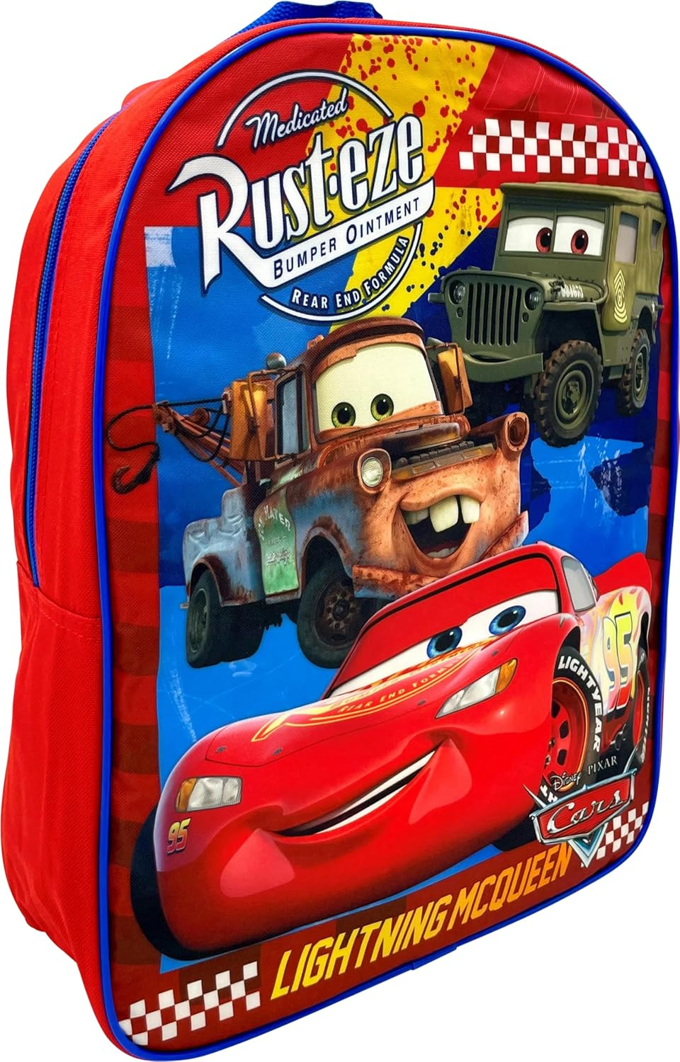 Ruz Disney Kids School Backpack with Lunch Box Set. 2 Piece 15&rdquo; Book Bag and Lunch Box Bundle (Cars) image number 6