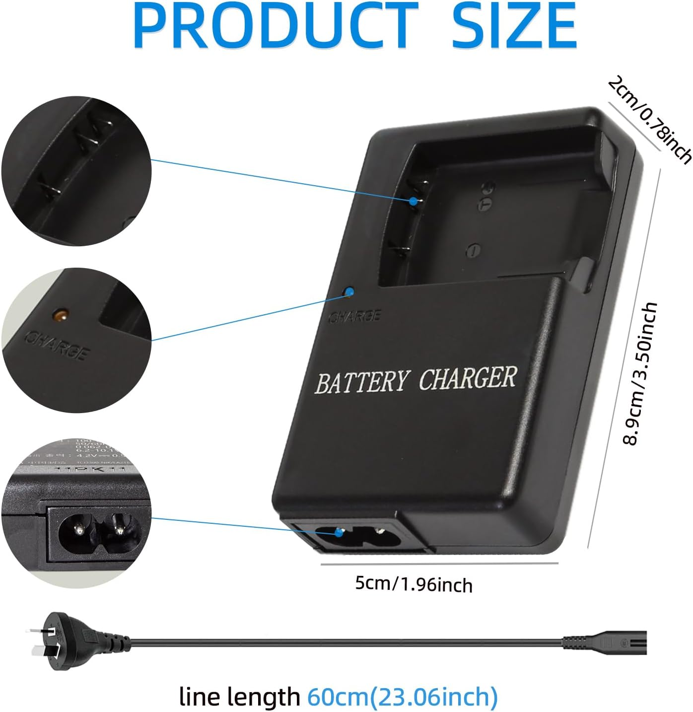 KWTOUL MH-66 Battery Charger for EN-EL19 NP-BJ1 Battery Compatible with Nikon Coolpix S32 S33 S100 S2800 S3100 S3200 S3300 S3500 S3600 S3700 S4100 S4200 S4300 S5200 S5300 S6500 S6600 S6800 S6900 S7000