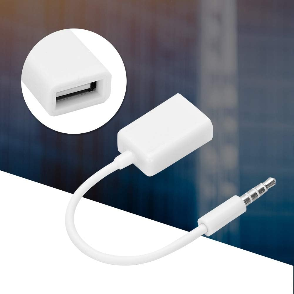 3.5Mm Male Plug Jack to USB Female AUX Audio Cable Portable Cord Converter USB 3.0 Adapter for Playing Music CD Player Computer TV image number 3