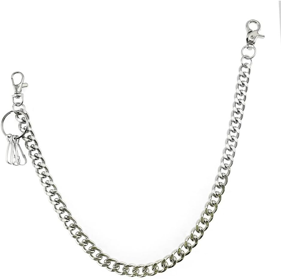 Stainless Steel Wallet Chains for Men Biker Trucker Motorcycle Pants Jean Key Chain