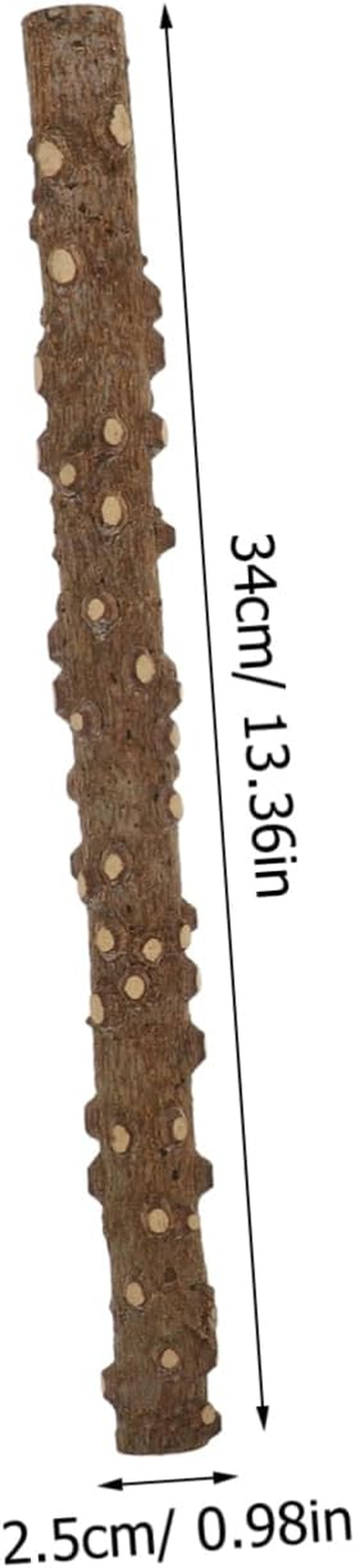 Reptile Corner Stick Branch with Suction Cup and Tie, 2Pcs Pepperwood Climbing Tree Branch for Lizard and Hermit Crab Terrarium Habitat Decoration