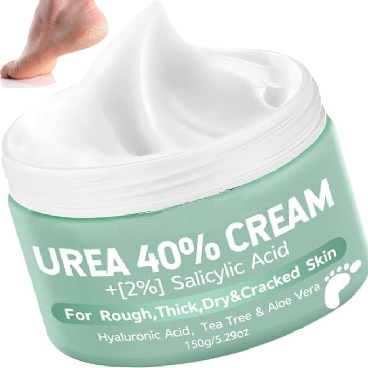 Foot Repair Cream &ndash; Intensive Callus Remover for Dry, Cracked Heels, Hands, Feet, Knees & Elbows | Deep Soften Moisturizer Lotion | Pedicure Exfoliator for Rough, Thick Skin &ndash; 4.6 Oz (130G) image number 2