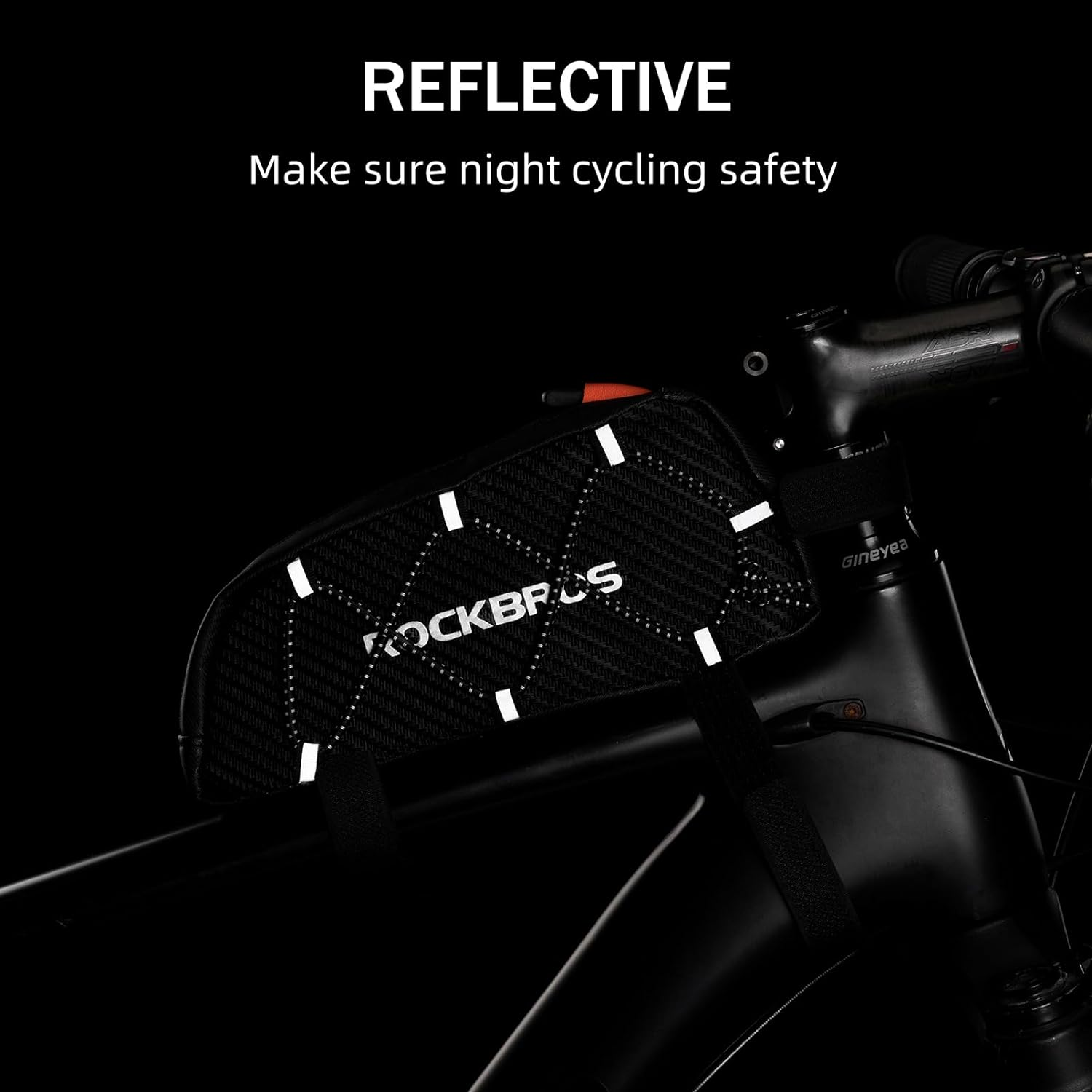 ROCKBROS Top Tube Bike Bag Bicycle Front Frame Bag Top Tube Bag Bike Accessories Pouch Compatible with Iphone 11 Pro Max image number 6